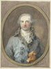Portrait eines Gentlemans in einem ovalen Rahmen - Aert Schouman — Ansicht des Kunstwerks