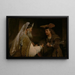 Ahimélec, das David die Goliath-Schwert übergibt - Aert de Gelder — gerahmtes Bild an der Wand