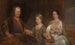 Hermanus Boerhaave (1668-1738), Professor für Medizin an der Universität Leiden, mit seiner Frau Maria Drolenvaux (1686-1746) und ihrer Tochter Johanna Maria (1712-91) - Aert de Gelder — Ansicht des Kunstwerks