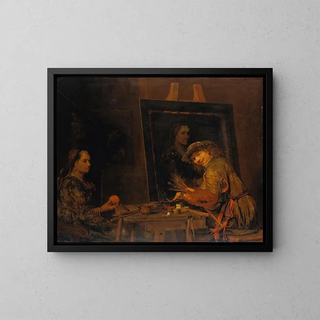 Aert de Gelder - SelfPortrait as Zeuxis Portraying an Ugly Old Woman.webp