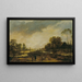 Flusslandschaftsszene, Abend - Aert van der Neer — gerahmtes Bild an der Wand