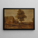 Landschaft mit einer Herberge - Aert van der Neer — gerahmtes Bild an der Wand