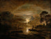 Lumière de lune sur une rivière néerlandaise - Aert van der Neer — Ansicht des Kunstwerks