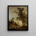 Flussufer mit Vieh - Aert van der Neer — gerahmtes Bild an der Wand