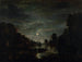 Flusslandschaft bei Mondschein - Aert van der Neer — Ansicht des Kunstwerks