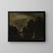 Der Hufschmied - Aert van der Neer — gerahmtes Bild an der Wand