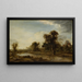 Dorfteich - Aert van der Neer — gerahmtes Bild an der Wand