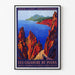 Poster Calanques de Piana Korsika Vintage
