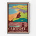Vintage-Poster Carteret – Strand der Kanalküste und Überfahrt nach Jersey