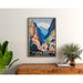 Poster Côte d’Azur und ihre Berge Vintage