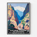 Poster Côte d’Azur und ihre Berge Vintage
