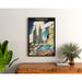 Vintage-Poster Coutances – Kathedrale und Markt