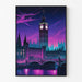 Poster Cyberpunk von London — Wandpräsentation des Kunstwerks