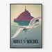 Vintage-Poster Mont Saint-Michel – Wunder des Westens