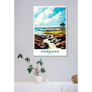 Affiche Morbihan Bretagne Vintage