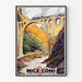 Poster Nice en train Vintage