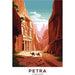 Poster Petra Jordanien Vintage