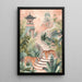 Poster Tigres und Tempel