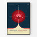 Vintage NASA-Poster - Deep Space Atomic Clock Red 2017