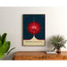 Vintage NASA-Poster - Deep Space Atomic Clock Red 2017