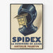 Vintage-Poster - Spidex, Die Kocherin aus Stahl von R. de Valerio