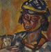 Afrikanisches Gemälde mit einem Hund - Maurice Albert Loutreuil — Ansicht des Kunstwerks