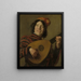 Der Lautenspieler - Nach Frans Hals — gerahmtes Bild an der Wand
