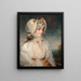 Portrait der ehrenwerten Lucy Elizabeth Byng - Nach John Hoppner — gerahmtes Bild an der Wand