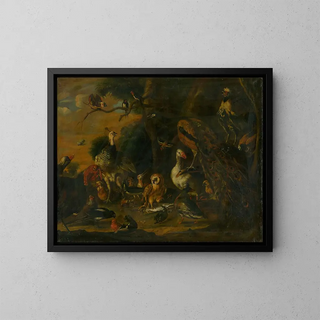 After Melchior de Hondecoeter - Every Bird Sings as It Is Beaked.webp