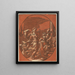 Circe - Nach Parmigianino — gerahmtes Bild an der Wand