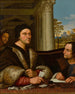Portrait de Ferry Carondelet 1473-1528 avec ses secrétaires - Après Sebastiano del Piombo — Ansicht des Kunstwerks