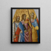 Heilige Julien, Jakob und Michael - Agnolo Gaddi — gerahmtes Bild an der Wand
