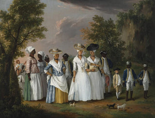 Agostino Brunias - Free Women Of Color With Their Children And Servants In A Landscape.webp
