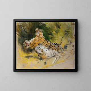 Aim Morot - Two tigers fighting.webp