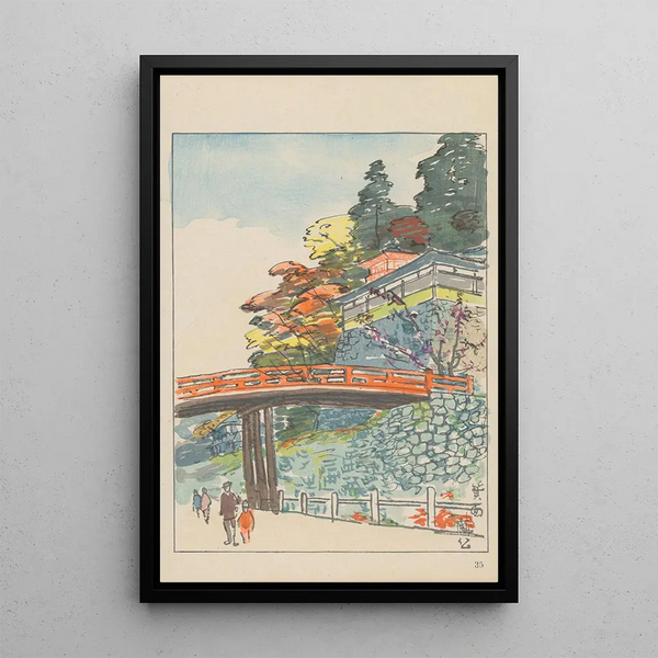 Nationalpark Minoo - Akamatsu Rinsaku — gerahmtes Bild an der Wand