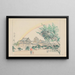 Château d'Osaka construit par Toyotomi Hideyoshi en 1585 après J.-C. - Akamatsu Rinsaku — gerahmtes Bild an der Wand