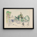 Sanctuaire Toyokuni gewidmet Toyotomi Hideyoshi - Akamatsu Rinsaku — gerahmtes Bild an der Wand