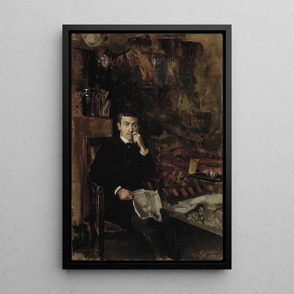 Reproduktion des Gemäldes Bohme Portrait des norwegischen Künstlers C A Dörnberger - Akseli Gallen-Kallela