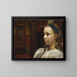 Akseli GallenKallela - Head of a Girl Little Anna.webp