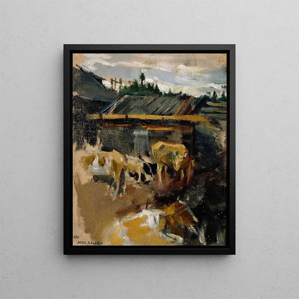 Weide - Akseli Gallen-Kallela — gerahmtes Bild an der Wand
