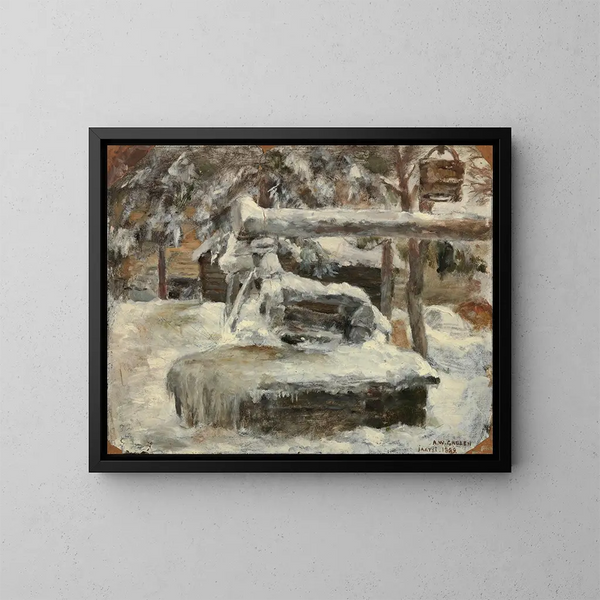 Leuchtendes Gemälde Pihamaa - Akseli Gallen-Kallela — gerahmtes Bild an der Wand