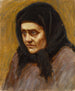 Die Frau mit schwarzem Schal - Akseli Gallen-Kallela — Ansicht des Kunstwerks
