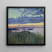 Blick auf einen See bei Sonnenuntergang - Akseli Gallen-Kallela — gerahmtes Bild an der Wand