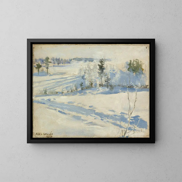 Winterlandschaft - Akseli Gallen-Kallela — gerahmtes Bild an der Wand
