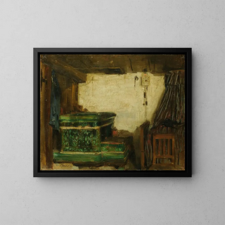 Albert Anker - Corner Of A Room With Tiled Stove.webp