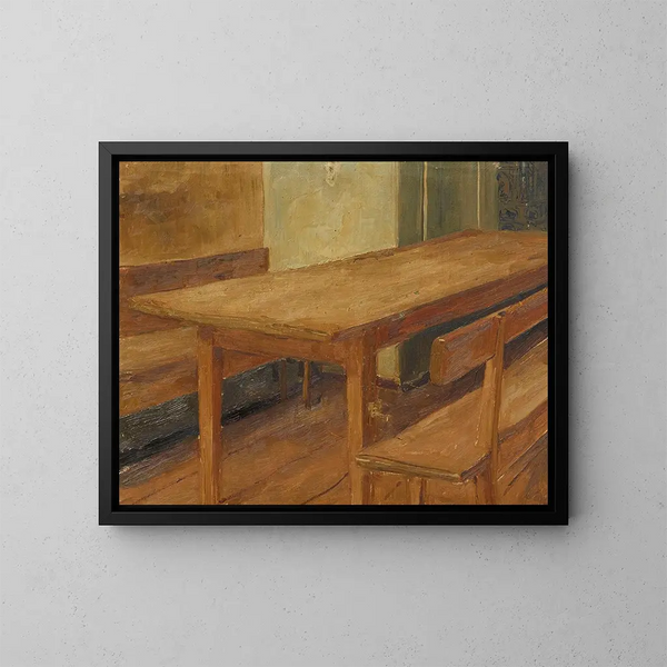 Studie des Raums für die Krippe - Albert Anker — gerahmtes Bild an der Wand