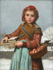 Schülerin mit Tafel und Nähkorb - Albert Anker — Ansicht des Kunstwerks