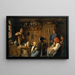 Der Schwindler - Albert Anker — gerahmtes Bild an der Wand