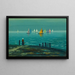 Eine Segelregatta am Balatonsee - Albert Baky — gerahmtes Bild an der Wand