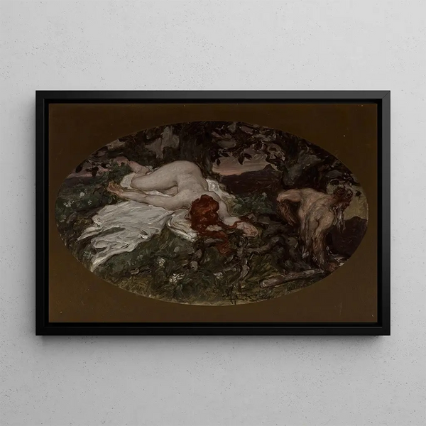 Kummer der Liebe - Albert Beck Wenzell — gerahmtes Bild an der Wand